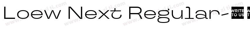 Loew Next Regular字体转换